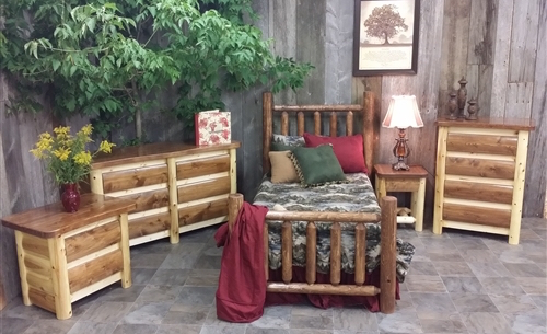Cedar Log Bedroom Set - Cottage Collection